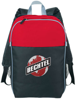 Рюкзак Popin Top Color для ноутбука , цвет сплошной черный, красный - 12018702- Фото №3