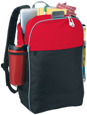 Рюкзак Popin Top Color для ноутбука , цвет сплошной черный, красный - 12018702- Фото №5