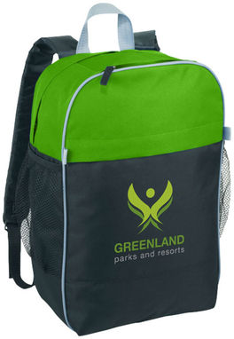 Рюкзак Popin Top Color для ноутбука , колір суцільний чорний, зелений - 12018703- Фото №2