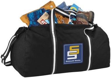 Бавовняна дорожня сумка Weekender, колір суцільний чорний - 12019400- Фото №2