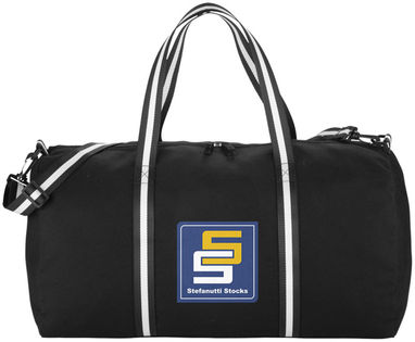 Бавовняна дорожня сумка Weekender, колір суцільний чорний - 12019400- Фото №3