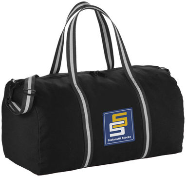 Бавовняна дорожня сумка Weekender, колір суцільний чорний - 12019400- Фото №4