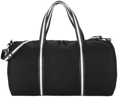 Бавовняна дорожня сумка Weekender, колір суцільний чорний - 12019400- Фото №5