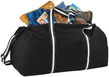 Хлопковая дорожная сумка Weekender, цвет сплошной черный - 12019400- Фото №7