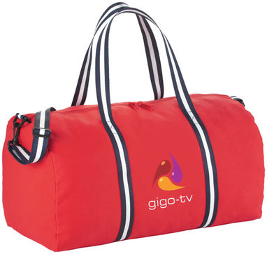 Хлопковая дорожная сумка Weekender, цвет красный - 12019402- Фото №2