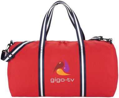 Хлопковая дорожная сумка Weekender, цвет красный - 12019402- Фото №3