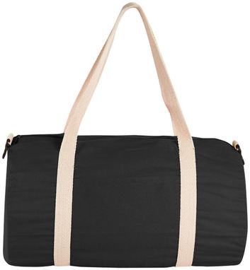 Бавовняна сумка Barrel Duffel, колір суцільний чорний - 12019500- Фото №4