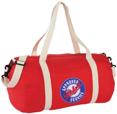 Хлопковая сумка Barrel Duffel, цвет красный - 12019502- Фото №2