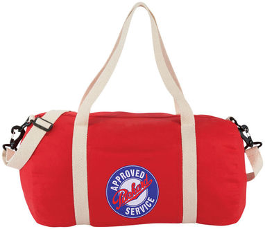 Хлопковая сумка Barrel Duffel, цвет красный - 12019502- Фото №3