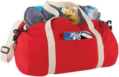 Бавовняна сумка Barrel Duffel, колір червоний - 12019502- Фото №5