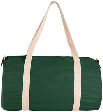 Хлопковая сумка Barrel Duffel, цвет зеленый - 12019503- Фото №4
