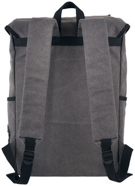 Рюкзак Hudson для ноутбука , колір сірий, суцільний чорний - 12020700- Фото №4