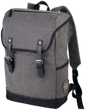 Рюкзак Hudson для ноутбука , колір сірий, суцільний чорний - 12020700- Фото №5