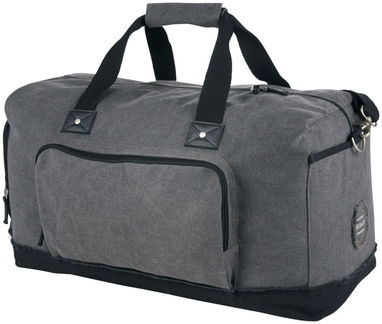 Дорожня сумка Hudson, колір сірий, суцільний чорний - 12020800- Фото №1