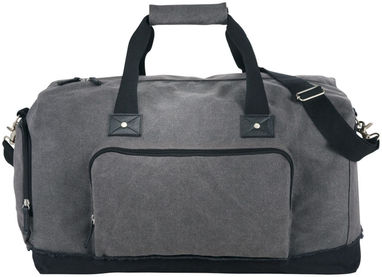 Дорожня сумка Hudson, колір сірий, суцільний чорний - 12020800- Фото №3