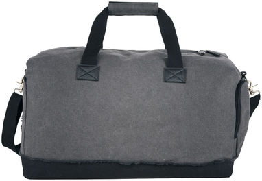 Дорожная сумка Hudson, цвет серый, сплошной черный - 12020800- Фото №4