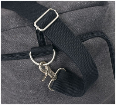 Дорожная сумка Hudson, цвет серый, сплошной черный - 12020800- Фото №6