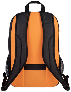Рюкзак Ibira для ноутбуков, цвет сплошной черный, оранжевый - 12021500- Фото №4