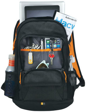 Рюкзак Ibira для ноутбуков, цвет сплошной черный, оранжевый - 12021500- Фото №5