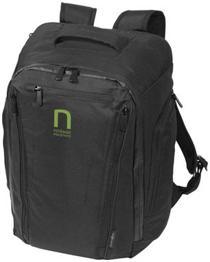 Рюкзак Deluxe для комп'ютера , колір суцільний чорний - 12022200- Фото №3
