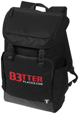 Рюкзак для ноутбука , колір суцільний чорний - 12023400- Фото №2
