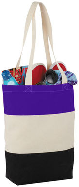 Хлопковая сумка Colour Block, цвет пурпурный - 12025904- Фото №6