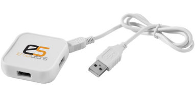 Хаб USB Connex , колір білий - 12340600- Фото №3