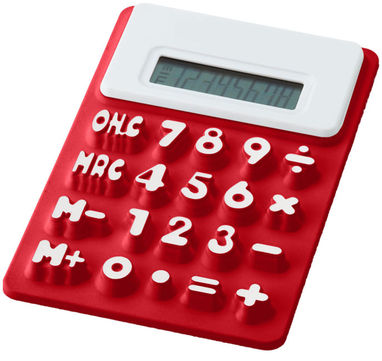 Гибкий калькулятор Splitz, цвет красный - 12345401- Фото №1