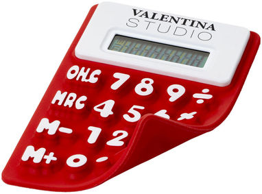 Гнучкий калькулятор Splitz, колір червоний - 12345401- Фото №2