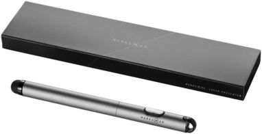 Кулькова ручка-стилус Radar і лазерна указка, колір срібний - 12346800- Фото №1