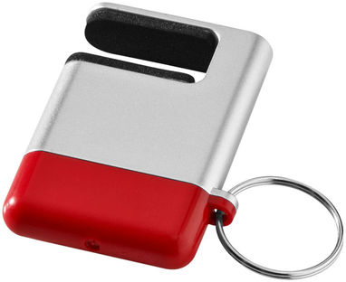 Очиститель экрана и подставка для смартфона Gogo, цвет серебряный, красный - 12348102- Фото №1