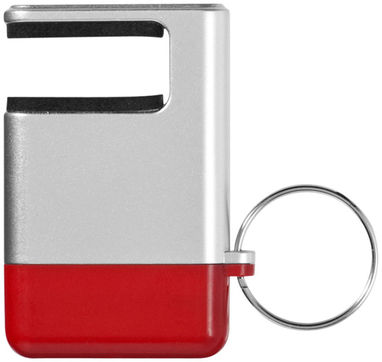 Очищувач екрану і підставка для смартфона Gogo, колір срібний, червоний - 12348102- Фото №4