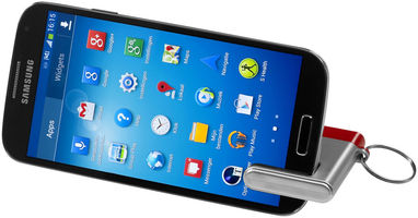 Очищувач екрану і підставка для смартфона Gogo, колір срібний, червоний - 12348102- Фото №5