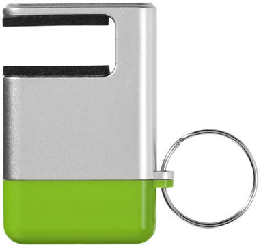 Очиститель экрана и подставка для смартфона Gogo, цвет серебряный, зеленый - 12348103- Фото №4