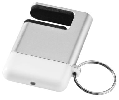Очищувач екрану і підставка для смартфона Gogo, колір срібний, білий - 12348104- Фото №1