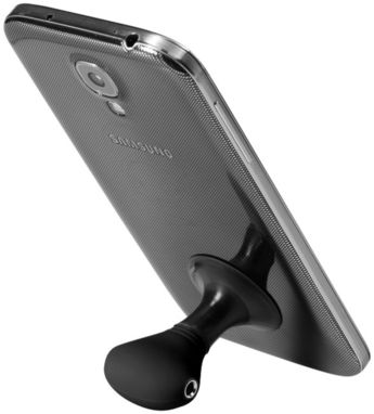 Музыкальный сплиттер-подставка для телефона Spartacus 2 в 1, цвет сплошной черный - 12348700- Фото №4
