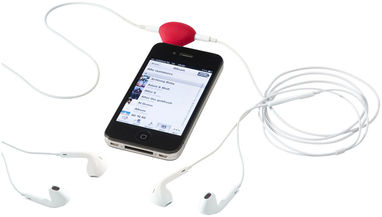 Музичний спліттер-підставка для телефону Spartacus 2 в 1, колір червоний - 12348704- Фото №5