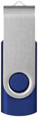 Флешка Rotate Basic 1GB, колір синій, сріблястий - 12350302- Фото №5