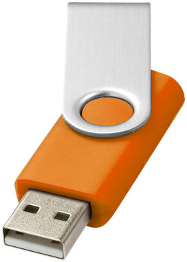Флешка Rotate Basic 1GB, колір помаранчевий, сріблястий - 12350306- Фото №1