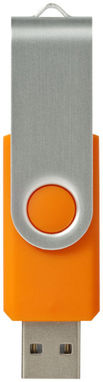 Флешка Rotate Basic 1GB, колір помаранчевий, сріблястий - 12350306- Фото №4