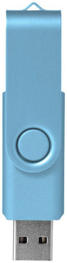Флешка Rotate Metallic 4GB, цвет синий - 12350805- Фото №6
