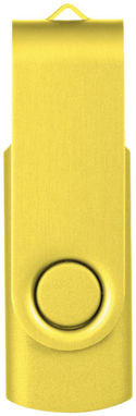 Флешка Rotate Metallic 4GB, колір жовтий - 12350806- Фото №6