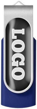 Флешка Rotate Doming  2GB, цвет синий, серебристый - 12350902- Фото №5