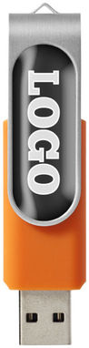 Флешка Rotate Doming  2GB, колір помаранчевий, сріблястий - 12350904- Фото №4