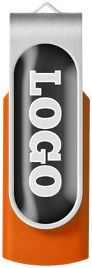 Флешка Rotate Doming  2GB, цвет оранжевый, серебристый - 12350904- Фото №5
