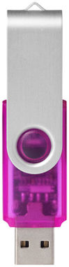 Флешка Rotate translucent  2GB, колір рожевий - 12351600- Фото №4