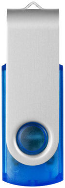 Флешка Rotate translucent  2GB, цвет синий прозрачный, серебристый - 12351603- Фото №5