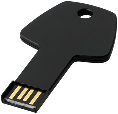 Флешка Key  2GB, колір суцільний чорний - 12351800- Фото №1