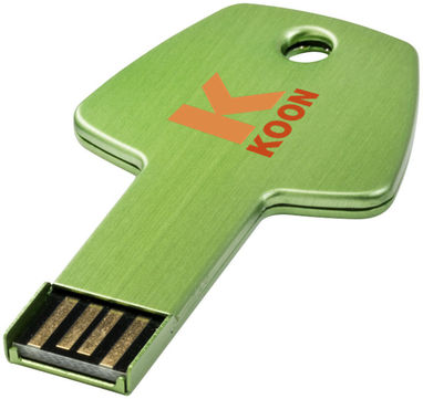 Флешка Key  4GB, цвет зеленый - 12351904- Фото №2