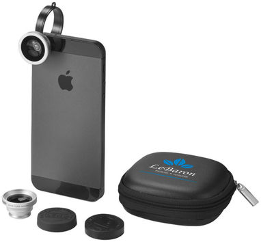 Набор объективов для смартфона Prisma, цвет сплошной черный - 12356600- Фото №3
